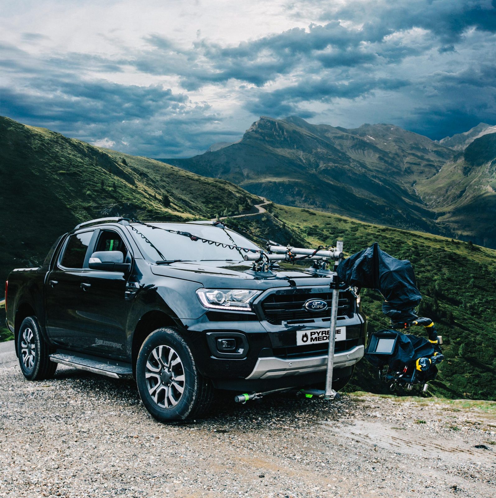 Rodaje de pick-up en el Pirineo